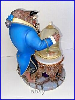 1991 Disney Collection Beauty and the Beast Musical Snow Globe 9.5 tall. READ