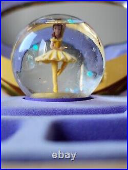 1991 Disney Store PRINCESS Ballet Mini Snow Globe Music Jewelry Box