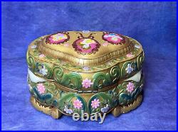 1991 Disney Store PRINCESS Ballet Snow Globe Music Jewelry Box Beauty Beast NIB