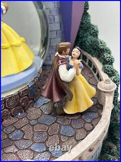 2003 Disney Princess Royal Ball Snow Globe Music Box Beauty And The Beast