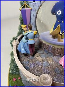 2003 Disney Princess Royal Ball Snow Globe Music Box Beauty And The Beast