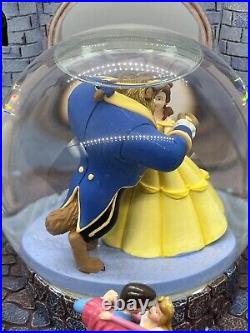 2003 Disney Princess Royal Ball Snow Globe Music Box Beauty And The Beast