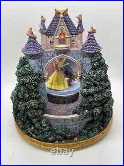 2003 Disney Princess Royal Ball Snow Globe Music Box Beauty And The Beast