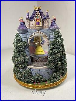 2003 Disney Princess Royal Ball Snow Globe Music Box Beauty And The Beast