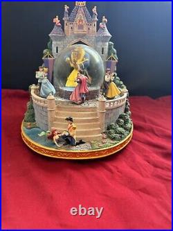 2003 Disney Princess Royal Ball Snow Globe Music Box Beauty And The Beast Tested