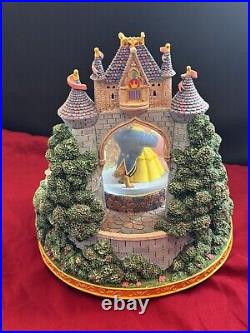 2003 Disney Princess Royal Ball Snow Globe Music Box Beauty And The Beast Tested