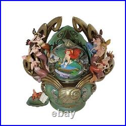 2004 Disney The Little Mermaid Daughters of Triton Musical Water Globe Ariel