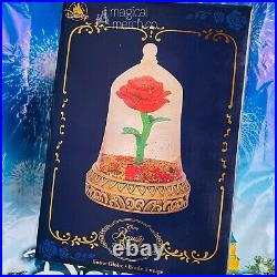 2021 Disney Parks Beauty and the Beast Musical Enchanted Rose Snow Globe