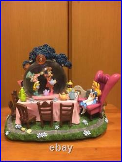 Alice Snow globe Tea party Music box Figure dome White Rabbit light Ornamentdoll