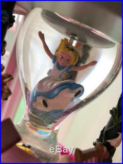 Alice in Wonderland Disney Snow Globe Snow Dome 25th Anniversary Music Box