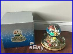 Ariels treasure trove disney store little mermaids snow globe music light up box