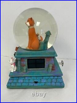 Aristocats 40th Anniversary Snow Globe RARE Vtg Music Box & Lights TESTED WORKS