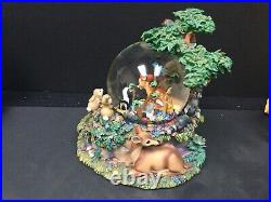 BAMBI Disney A Little April Shower Musical Snow Globe TESTED WORKS