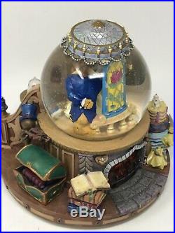 Beauty And The Beast Disney Musical Snow Globe Light Up Fireplace, Staircase