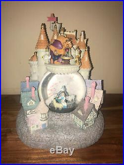 Beauty And The Beast Rare Disney Musical Snow Globe Belle With Sheep