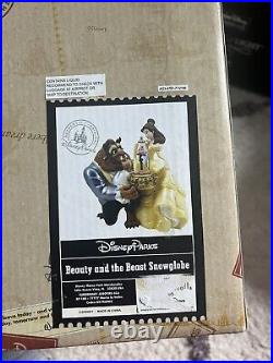 Beauty and the Beast Musical Snow Globe Disney Parks New