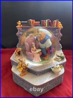 Beauty & the Beast Library Musical Snow Globe DISNEY STORE Tale as Old as Time