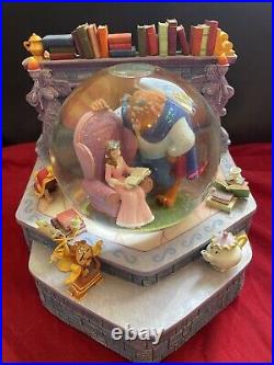 Beauty & the Beast Library Musical Snow Globe DISNEY STORE Tale as Old as Time