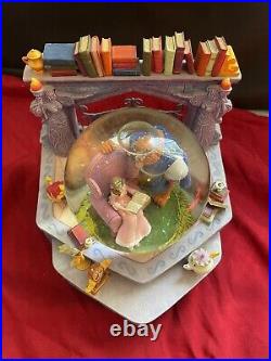 Beauty & the Beast Library Musical Snow Globe DISNEY STORE Tale as Old as Time