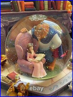 Beauty & the Beast Library Musical Snow Globe DISNEY STORE Tale as Old as Time