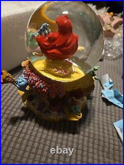 Bradford Exchange Disney The Little Mermaid Ariel Glitter Globe NEW Flounder