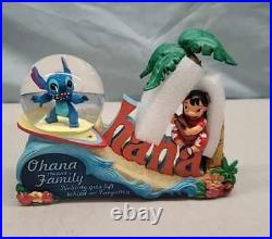 Braford Exchange Disney Lilo & Stitch Ohana Means Family Musical Glitter Globe