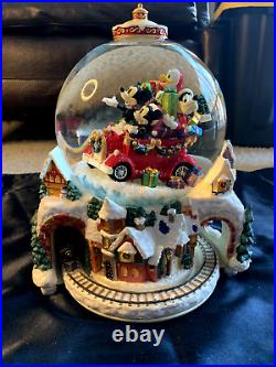 Christopher Radko Disney Snow Globe Musical Christmas Train