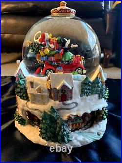 Christopher Radko Disney Snow Globe Musical Christmas Train