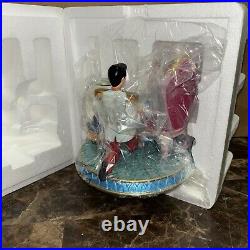 Cinderella Prince Charming Musical Snow Globe Glass Slipper A Dream Is A Wish