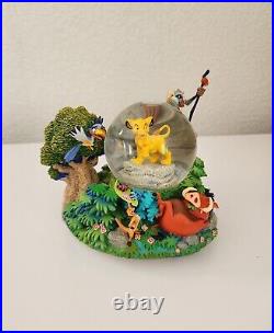 Collectible Rare Lion King and Friends Musical Snow Globe Used 8X7X7