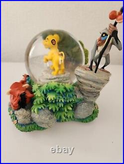 Collectible Rare Lion King and Friends Musical Snow Globe Used 8X7X7