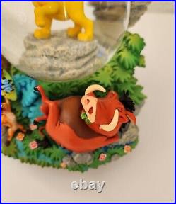 Collectible Rare Lion King and Friends Musical Snow Globe Used 8X7X7