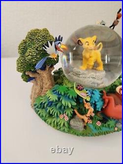 Collectible Rare Lion King and Friends Musical Snow Globe Used 8X7X7