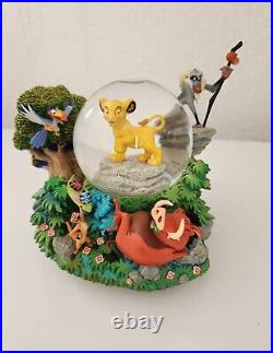 Collectible Rare Lion King and Friends Musical Snow Globe Used 8X7X7