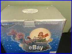 DISNEY ARIEL with SEAHORSES MUSICAL SNOW GLOBE LITTLE MERMAID Part Of Your World