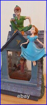 DISNEY Peter Pan Musical House LARGE snow globe interior