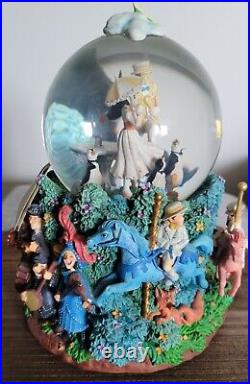 DISNEY STORE Mary Poppins Let's Go Fly A Kite Water Snow Globe Music Box