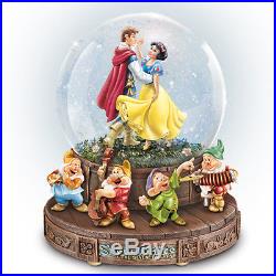 DISNEY WATER GLOBE SNOW WHITE GLITTER MUSICAL Some Day My Prince Will Come