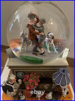 Disney 101 Dalmatians 40th Anniversary Musical Snow Globe Cruella de Vil NEW