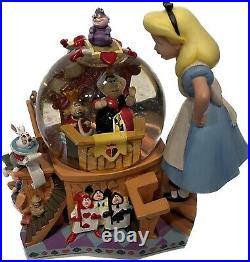 Disney 50th Anniversary Alice in Wonderland Alice's Trial Musical Snow Globe Box