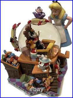 Disney 50th Anniversary Alice in Wonderland Alice's Trial Musical Snow Globe Box