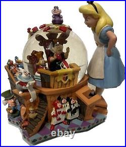 Disney 50th Anniversary Alice in Wonderland Alice's Trial Musical Snow Globe Box