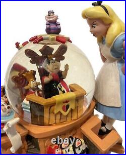 Disney 50th Anniversary Alice in Wonderland Alice's Trial Musical Snow Globe Box