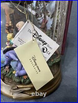 Disney 80th Anniversary Of Winnie The Pooh Musical Snow Globe Large Rare Vintage