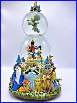 Disney A Magical Gathering Double Snow Globe Musical, Lights & movement