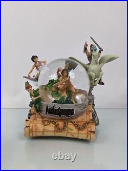 Disney Adventures Tarzan, Hercules, Aladdin, Peter Pan Musical Water Snow Globe