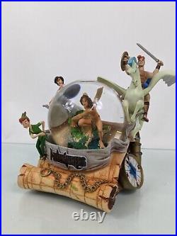 Disney Adventures Tarzan, Hercules, Aladdin, Peter Pan Musical Water Snow Globe