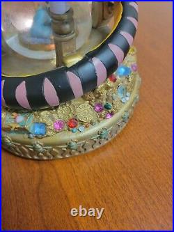 Disney Aladdin Arabian Nights Lightup Hourglass Snow Globe Musical See Pics READ