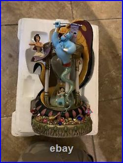 Disney Aladdin Arabian Nights hourglass snow globe musical