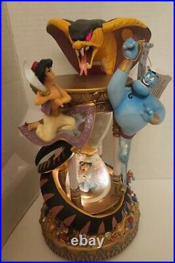 Disney Aladdin Hourglass Arabian Nights Musical Light Up Snow Globe 1992